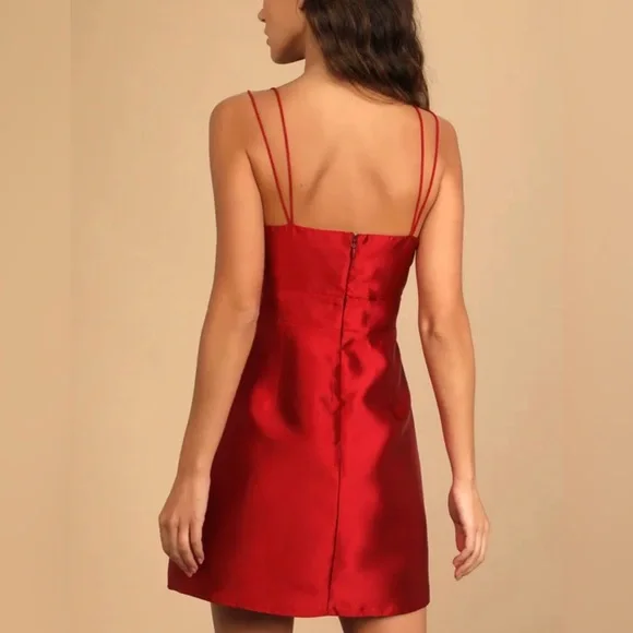 Lulus Wine Red Sleeveless Mini Dress - Picture 2 of 4